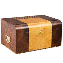 Ping Bu Qing Yun Cigar Box, Scatola di sigari Humidor, Legno di Cedro Cigar Box, Grande capacità di Progettazione in Grado di Tenere 90 Sigari Humidors (Size : 34.5x23x17cm)