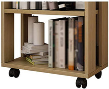 Knoijijuo Serve XSJZ Piastra mensola a Partire dal Legno Massiccio con mensola Staccabile per i Libri di Colore Chiaro di Noce,Lightwalnut