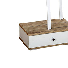 Cribel Home Servetto, Legno Multistrato, Bianco/Rovere/Metallo Cromato, 45x30x145 cm