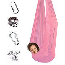 QHY Amaca Sospesa Altalena Terapeutica Interna Sensoriale Yoga Amaca Ideale per Esigenze Sensoriali Autismo ADHD SPD Peso Fino A 200 kg Altalena Bambini (Color : Pink, Size : 1.5x2.8m)