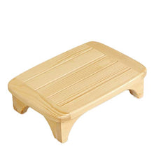 FXJ Sgabello Piede in Legno massello Sgabello Basso Bagno Bagno Water Antiscivolo Sgabello in Legno Soggiorno Ufficio poggiapiedi poggiapiedi (Color : Varnish, Dimensione : Piccolo)