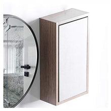 haozai Specchio da Bagno Specchio Arredobagno con Cornice (25x12x45cm) Home Specchiera A 1 Ante Mobile Sospeso A Muro Bagno Legno Massello 20