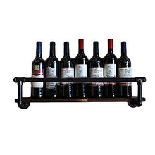 MoDi Wine Rack Retro Style Industriale Tubo di Acqua a Parete Vino Rack (L50 / 80 / 100cm) (Size : 80CM)