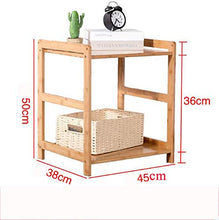 Comodino,Tavolino Laterale Camera da Letto Bamboo Cabina Armadio da Comodino, Tavolino Leggero, Tavolino da Tavolo Assemblato Comodino Ad Alta Gamba 3 Stili 6 Dimensioni (Color : C)