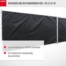 NOOR Privacy Shield incatramata, 1,76 x 3,41 m, Colore: Nero, PP/PE