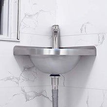 JPOYT-O Lavabo Hanging Bacino, in Acciaio Inox Rotonda Kitchen Sink Bowl