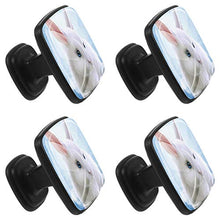 coniglio Pomelli per Porta Set di 4 Pomelli per Mobili Manopole per Cassetti Cucina Armadio Vetro