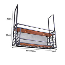 Portabottiglie Da Soffitto Con Porta Bicchiere Da Vino Portabottiglie Da Parete Scaffale A Soffitto Appeso Cucina Bar Legno Appeso In Metallo Porta Calice Portabottiglie