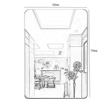 Makeup mirror Specchio da Bagno a Parete, Specchio da Bagno a Parete, Specchio da Bagno, Bordo Arrotondato fine, Specchio Argento 5mm