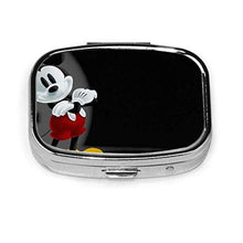 Scatola per pillole con uva dolce e topolino, scatola quadrata per pillole da portare in giro per gestire pillole portatili: 2 scomparti