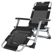 Sywlwxkq Lettini Prendisole Reclinabili Zero Gravity Patio Sedia a Sdraio Sedia da Giardino reclinabile Sedia a Dondolo Portatile Pieghevole da Esterno Supporta 200 kg Nero