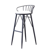 DFREW Sgabelli Sgabello Alto Bar Cucina Colazione Sgabello Sedia da Pranzo Pu Sedile Alto Sedia Alta Sedia Sgabello Alto,Nero,65Cm