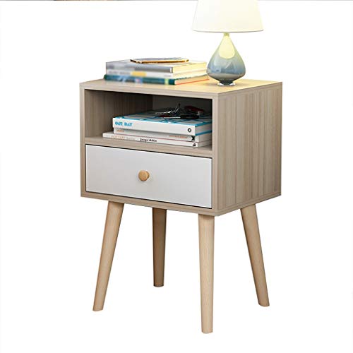 Comodino Durevole Addensare Assemblea Domestica di Legno Solido di pompaggio Corridoio Bagno Camera da Letto Soggiorno Locker Multifunzione 40X30X58cm FANJIANI (Color : Oak)