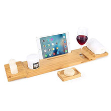 Cremagliera Del Vassoio Della Vasca Bagno, Scaffale Multifunzionale Doccia Telaio Telefono Mobile Della Doccia Legno Solido IPad Scatola Sapone, Hotel Domestico 70cm Maggior Parte Della Vasca Bagno