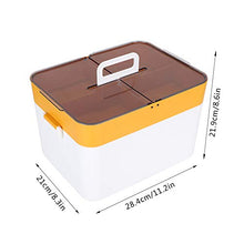 Scatola portaoggetti da ufficio Scatola organizer da tavolo staccabile in plastica ABS Scatola portaoggetti divisoria di grande capacità
