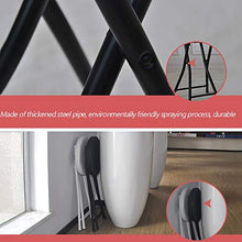 Sgabello Pieghevole Portatile,Struttura in Metallo per Sgabello da Bar Leggero, per Bagno da Campeggio da Giardino da Cucina per Adulti (Altezza Seduta: 49 cm / 63 cm)
