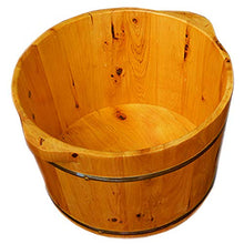 ERHANG di Legno del Piede Bagno Barrel Pedicure Bacino Domestici Piedi Ammollo Salute Addensare Idromassaggio di Mezza età E Anziani Sanità Regalo (H: 26cm)