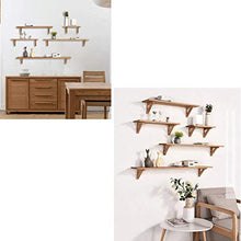 Elegante Semplicità Scaffale a Muro Scaffalature Sospese Scaffali in Legno Massello Camera da Letto, 40 cm / 60 cm / 80 cm / 100 cm / 120 cm, HJJ,