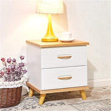 Comodino Comodino semplice nordico Moderno e minimalista Assemblaggio economico Comodino Camera da letto Due cassetti Armadietto angolare Facile Armadietto Tavolino multiuso Per la camera e l'ufficio