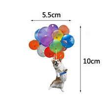 Ornamento da Appendere per Auto di Gatto/Cane con Palloncino Colorato, Ornamento da Appendere Per Auto di Gatto e Palloncino, Ornamento da Appendere per Cane e Palloncino