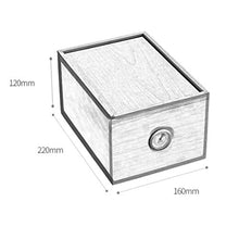 Cigar Box, Cigar Humidor Cigar Box Legno di Cedro Cigar Box Cigar Box può Tenere 30 Alta qualità (Size : 22x16x12cm)