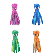 ASFD 8 Gambe Polpo Morbido Peluche farcito Cane Giocattolo Gioco all'aperto interattivo Verde cigolante