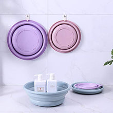 Fangfang Pieghevole Lavabo Pieghevole Campeggio del risparmiatore dello Spazio Wash up Scodella Washtub Frutta Bacino del Bambino lavabo Accessori for Il Bagno (Color : Pink)