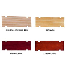 YQJ Portabottiglie Impilabile in Legno Portabottiglie da Appoggio, Installazione Facile, per Cucina, Bar, Cantina, Ripostiglio,Paint,1 Tier 6 Slot