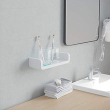 MHTECH cremagliera autoadesiva in plastica per Bagno: mensole per Bagno e Cucina, mensole angolari, mensole Doccia multifunzionali, Nessuna Perforazione Richiesta (3 in 1（S+M+L）)