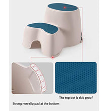 LZL Sgabello WC Multi-Funzione Antiscivolo vasino vasino Bagno Bagno Sgabello Sgabello Uso in Qualsiasi Bagno Vasino Tozzo (Color : Blue, Dimensione : Conventional)