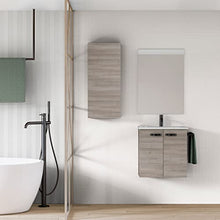Amizuva Aneko Mobile Bagno, Legno, Grigio sabbiato, 50 x 50 x 35