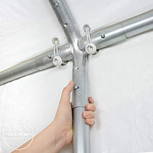 TOOLPORT Tendone per Feste Gazebo 3x6 m Bianco PE ca. 180 g/m² Impermeabile Protezione UV Tenda Giardino Sagre Eventi Mercati Esterno