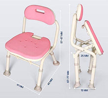 N/Z Arredamento per la casa Sgabelli da Bagno Antiscivolo con Schienale Sgabelli Bracciolo Sgabello da Bagno Sedie da Bagno per Donna Incinta 0104 (Colore: Blu)