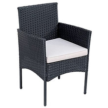 WYLZLIY-Home Set Mobili da Giardino Set Mobili da Esterno Confortevole Divano in Rattan Set da Giardino Mobili da Giardino A 4 Pezzi Patio Rattan Sofà Mobili per Giardino Balcone Terrazza