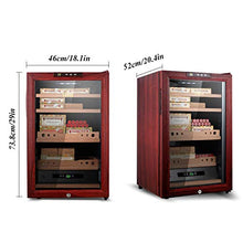 FJNS Sigari Humidor - 350 capacità di sigari - Scaffali e Serratura in Cedro Spagnolo - Funzione di Riscaldamento e Raffreddamento Digitale al Tocco - Umidificazione/Deumidificazione,Bbarebox