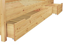 Erst-Holz Due cassetti appaiati Porta Oggetti per i Nostri Letti 90x200 in Pino 90.10-S4-2