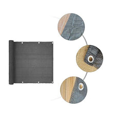 Fence Privacy Screen reticolato nero UV Blocco un'ombreggiatura schermo recinto di copertura con cavo, Scherma maglia per il piazzale esterno Farm Usa 5M * 1M