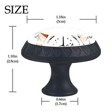Set di 4 maniglie rotonde per armadio da cucina, credenza, cassettiera, cassettiera, con viti, per cucina, comò, armadietto, bagno, armadio e cane Bulldog