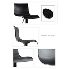XZGang Nero/Bianco sgabelli da Bar, Solida Durevole Cucina Sgabello Sgabello Mobili for la casa Prima Colazione Bar Stool con Chrome poggiapiedi Altezza: 60-80cm Crea Vita Semplice