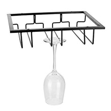 Portabicchieri da vino sotto l'armadio, portabicchieri da vino Portabicchieri da appendere in vetro per ripostiglio in cucina