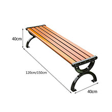 ZXF- Panchina da Giardino per Terrazza da Esterno Panchina da Parco con Schienale, Sedia in Alluminio Pressofuso per Il Tempo Libero Resistente alle Intemperie A 3 Posti