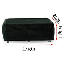YJFENG Copertura Mobili Giardino, All'aperto Sedia da Tavolo Coperture Impermeabili, Oxford 600x300D Rettangolo con Coulisse con Alette, per Mobili Componibili (Color : Green, Size : 120x100x80cm)