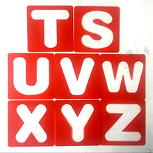 Fgyhty 26pcs Letters Alphabet Stencil + 10PCS Numero PP stampini Modello di Serie della Pittura di apprendimento del mestiere di DIY Scrapbooking