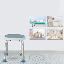 AOWU Sgabello per DocciaSgabello da Bagno Arrotondato con Sedile Girevole Sgabello da Doccia Regolabile in Altezza Sgabello da Doccia Girevole Sanitariosgabello Bagno