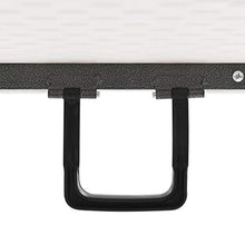 E E-NICES Tavolo da Giardino Pieghevole Bianco 180x72x72 cm in HDPE
