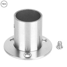 Supporto per flangia per asta, 10 pezzi in acciaio inossidabile 25 mm con flangia in tessuto per presa per asta Supporto per tubo con flangia addensata