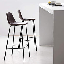 XuQinQin Nordic Style Bar sgabelli con Schienale Altezza Pub Chair Casa Bar Sgabelli da Cucina con Il poggiapiedi Sedie sedie in Pelle Artificiale sgabelli da Bar (Size : Large)