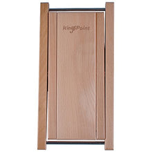 Kingpoint, poggiapiedi in solido legno per chitarristi, 3 livelli di altezza regolabile, Natural wood