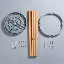 HLL Sgabelli, Nordic Fashion High Kitchen Colazione Sgabello per la Colazione in Legno Massello Pu Cuscino Staccabile Pedalo in Plastica 10 Colori,B.