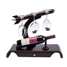 DAGONGREN European Wine Rack Creativa, Bicchiere da Vino Rack Upside Bottiglia di Down Vino Wine Rack Rack Legno casa